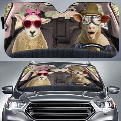 Beagle Dog 3D Animal Printing Mașină Parasolar Parasolar Câini amuzanți Cool Arătos Dimensiune mare Universal Auto Parbriz Parasolar Vânzări calde