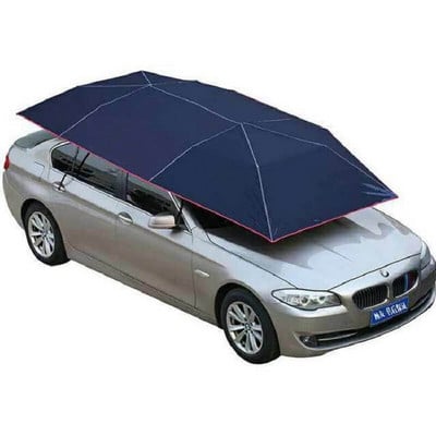 Daudzfunkcionāls auto lietussargs saulessargs lietussarga izmērs 4,2*2,2 M. UV aizsardzība Auto lietussargu pārsegu telts sudraba auduma UV aizsardzība