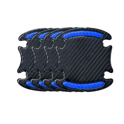 4 bucăți benzi reflectorizante pentru mașină autocolant pentru mașină din fibră de carbon pentru camion auto motor anti-zgârieturi autocolant de avertizare de siguranță accesorii auto