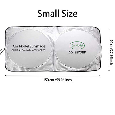 Za modele Land Rover Evoque Freelander Velar LR2 Discovery Suncobrani Suncobran Auto Vjetrobransko staklo automobila Sjenilo za sunce Poklopac Zaštita