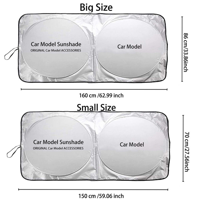 Za modele Land Rover Evoque Freelander Velar LR2 Discovery Suncobrani Suncobran Auto Vjetrobransko staklo automobila Sjenilo za sunce Poklopac Zaštita