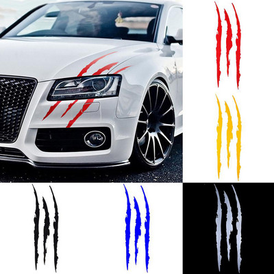 Auto Car Sticker Reflective Monster Claw Scratch Stripe Marks Headlight Decal Car Stickers car accessories