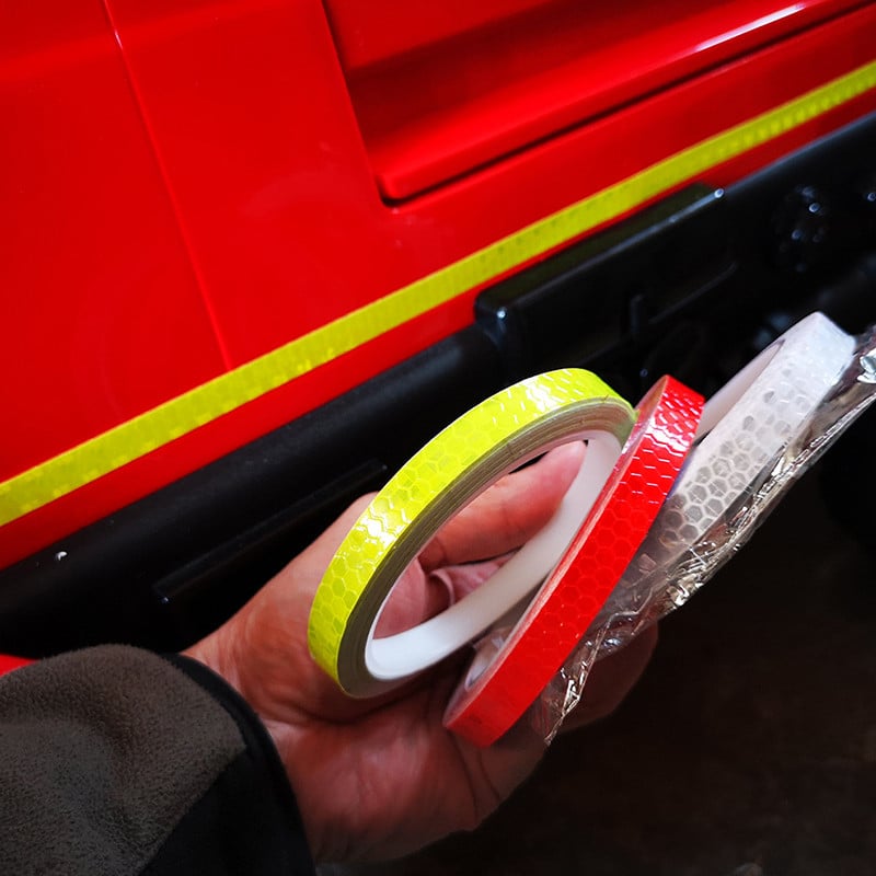 Fényvisszaverő szalag fluoreszkáló kerékpár motorkerékpár Fényvisszaverő autós matricák ragasztószalag kerékpár matricák kerékpár tartozékok