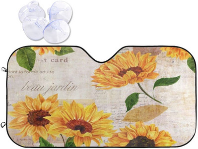 Fața de pisică cu ochi galbeni Parasolar auto pentru parbriz Blocuri pliabile Raze UV Păstrează vehiculul la rece Protejează interiorul