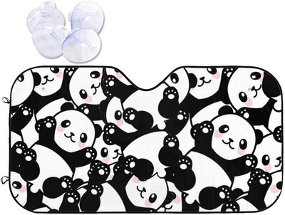 Fața de pisică cu ochi galbeni Parasolar auto pentru parbriz Blocuri pliabile Raze UV Păstrează vehiculul la rece Protejează interiorul