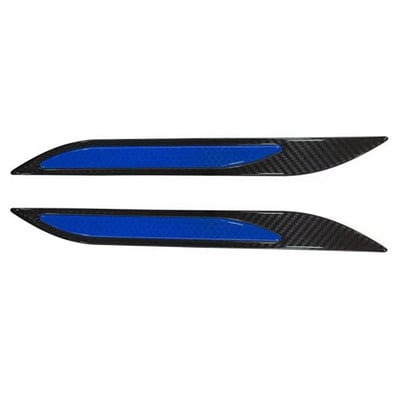 YCCPAUTO 2Pcs Защита на бронята Светлоотразителни ленти Карбонови влакна Предупредителен стикер за безопасност на каросерията Автоматична лента против надраскване