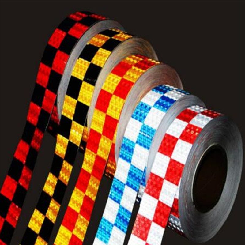 5cm*3M fényvisszaverő autós fényvisszaverő matrica öntapadó fényvisszaverő szalag automatikus figyelmeztető szalag fényvisszaverő fólia autók külső tartozékai