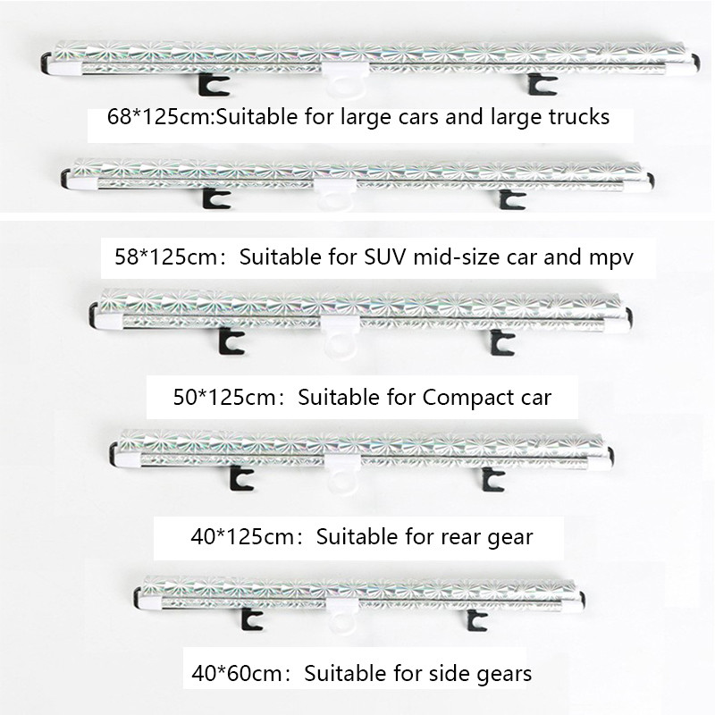 Autós napernyő Szélvédő Automatikusan behúzható első oldalsó napellenző Anti UV-védő Összecsukható napellenző lap Autóbelső tartozékok