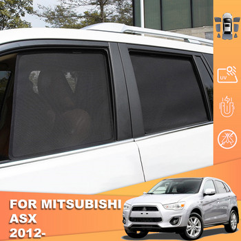 Για Mitsubishi ASX 2011-2021 Outlander Sport Μαγνητική ασπίδα ηλίου αυτοκινήτου Μπροστινή κουρτίνα παρμπρίζ Πίσω πλαϊνό παράθυρο αντηλιακό
