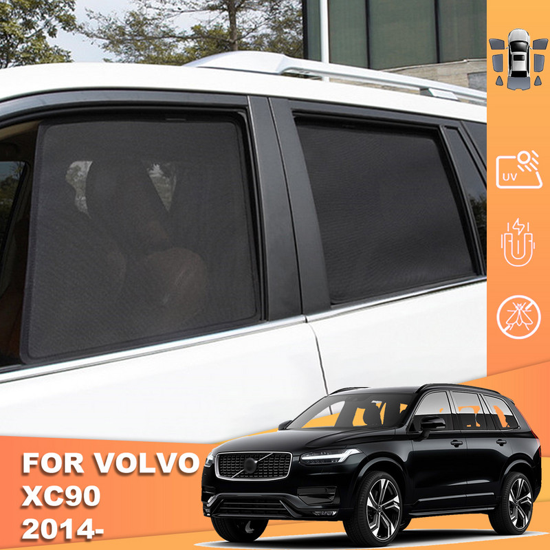 Volvo XC90 2015-2021 XC 90 mágneses autó napernyő pajzshoz első hátsó szélvédő hálós keret függöny oldalsó ablak napernyő napellenző
