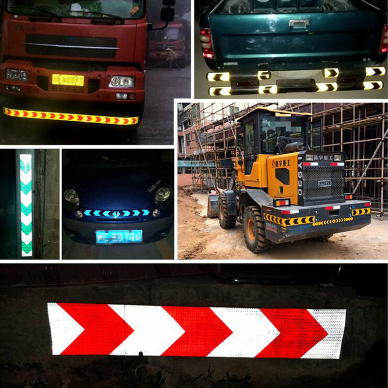 Αυτοκόλλητο με ανακλαστική κολλητική ταινία 5*300 cm Βέλος Ανακλαστική ταινία Προειδοποίηση ασφαλείας για μοτοσικλέτα φορτηγών