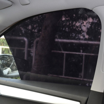 Оформление на автомобила PVC Черен Сенници за странични прозорци на кола Електростатичен слънцезащитен филм Стикери Покритие Автомобили Екстериорни аксесоари