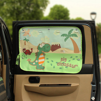 70*50cm Κάλυμμα Κουρτίνας Cartoon Cartoon Sun Blocking Auto Curtain Side Blocking Tensile Sunshade Curtain for Children-styling car