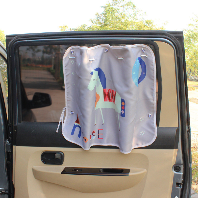 70*50cm Cartoon Cartoon Zavjesa zavjesa za zaštitu od sunca Automatska zavjesa za blokiranje bočne zavjese zatezna zavjesa za sunce za djecu u stilu automobila