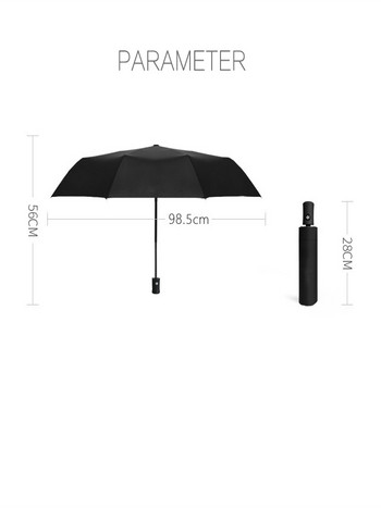 За Tesla Слънцезащитен чадър Ветроустойчив автоматичен сгъваем чадър Емблема на кола Лого Дъждовен чадър Сенник Модел 3 X аксесоари