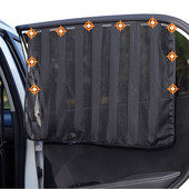 4PCS Magnetska sjenila za automobil Zaštitna UV zavjesa Zavjesa za suncobran Bočni prozor Mrežasti vizir za sunce Ljetna zaštita za prozore Film CSV