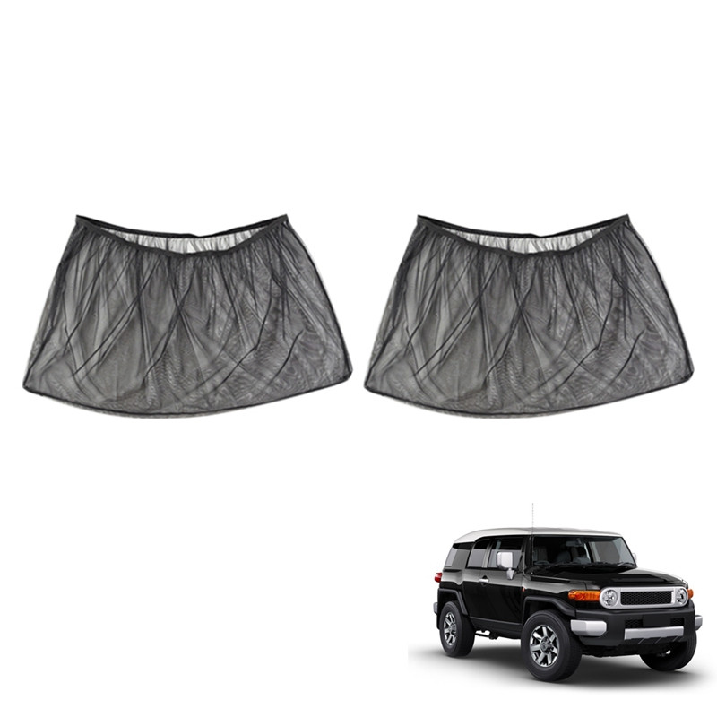 2 τμχ Κουρτίνα παραθύρου αυτοκινήτου Εντομοπροστασία κουνουπιών για το Toyota FJ Cruiser 2007-2022 Εξωτερική τροποποίηση