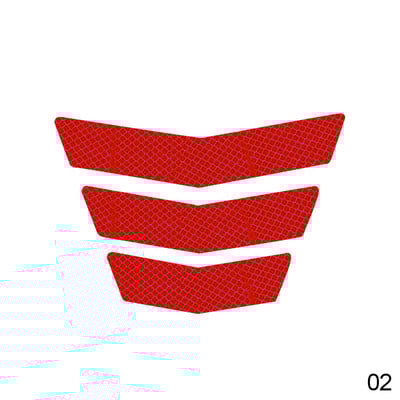 3 db motorkerékpár matrica fényvisszaverő figyelmeztető csíkok nyíl farok sárvédő verseny lökhárító matrica fényvisszaverő