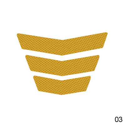 3 db motorkerékpár matrica fényvisszaverő figyelmeztető csíkok nyíl farok sárvédő verseny lökhárító matrica fényvisszaverő