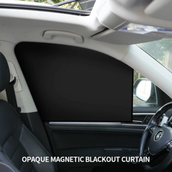 Нов сенник за кола Универсална магнитна мрежеста завеса, дишаща и анти-директна слънчева светлина Покривало за завеси за прозорци на автомобили Автомобилен интериор