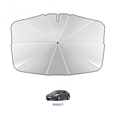 Ομπρέλα ηλίου παρμπρίζ αυτοκινήτου για Tesla Model 3/Y/X/S Series Ειδικό αντηλιακό ύφασμα αντηλιακής προστασίας και θερμομόνωσης