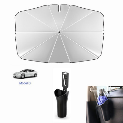 Ομπρέλα ηλίου παρμπρίζ αυτοκινήτου για Tesla Model 3/Y/X/S Series Ειδικό αντηλιακό ύφασμα αντηλιακής προστασίας και θερμομόνωσης