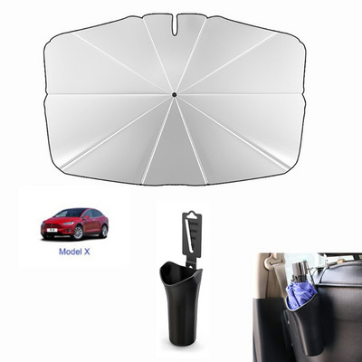 Ομπρέλα ηλίου παρμπρίζ αυτοκινήτου για Tesla Model 3/Y/X/S Series Ειδικό αντηλιακό ύφασμα αντηλιακής προστασίας και θερμομόνωσης