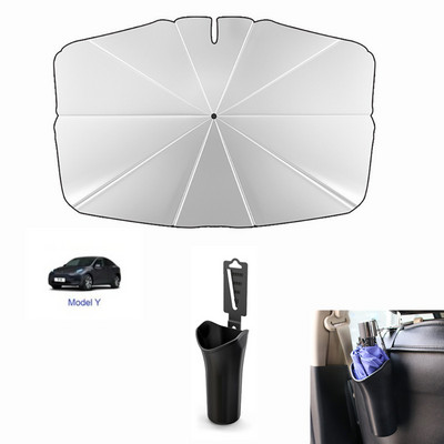 Ομπρέλα ηλίου παρμπρίζ αυτοκινήτου για Tesla Model 3/Y/X/S Series Ειδικό αντηλιακό ύφασμα αντηλιακής προστασίας και θερμομόνωσης