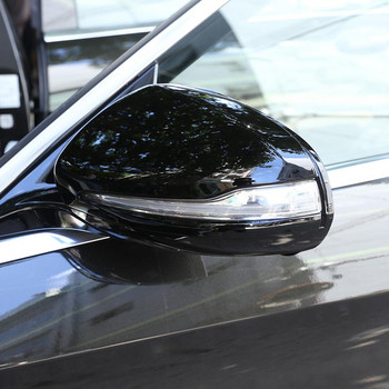 2бр. Черна ABS пластмасова капачка на огледалото за обратно виждане за автомобил Mercedes Benz C w205 E W213 GLC-Class X253 S Class w222 аксесоар