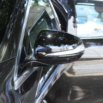 2 τμχ Μαύρο ABS Πλαστικό Κάλυμμα Καπακιού Καθρέφτη Αυτοκινήτου οπισθοπορείας για Mercedes Benz C w205 E W213 GLC-Class X253 S Class w222