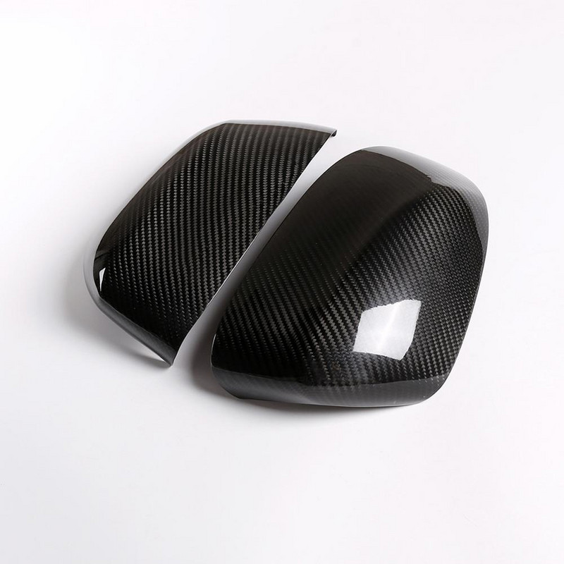 2 τμχ Κάλυμμα εξωτερικού καθρέπτη αυτοκινήτου από πραγματικές ίνες άνθρακα, κατάλληλο για αξεσουάρ BMW X5 2014-2019