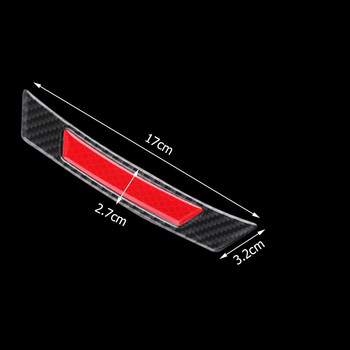 2 τμχ Πρακτική διακόσμηση λωρίδα προστασίας από σύγκρουση ανθρακονημάτινο αυτοκόλλητο αντανακλαστικό αυτοκόλλητο φρύδι τροχού προστασίας άκρων