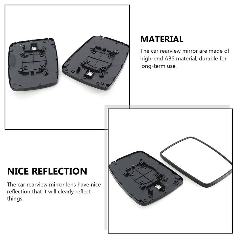 Περίτεχνοι καθρέφτες πλευρικής όψης Επαγγελματικός καθρέφτης οπισθοπορείας αυτοκινήτου Ανθεκτικό στη φθορά Vehicular Reflective Replacement Lens