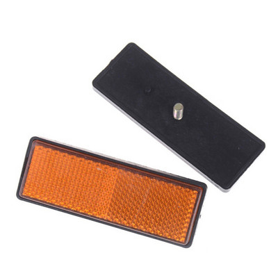 2 τμχ αντανακλαστικές λωρίδες καθολική ορθογώνια στρογγυλή μοτοσυκλέτα αυτοκινήτου ποδήλατο τροχόσπιτο φορτηγό βίδα σε ανακλαστήρα ασφαλείας για μοτοσικλέτα αυτοκινήτου