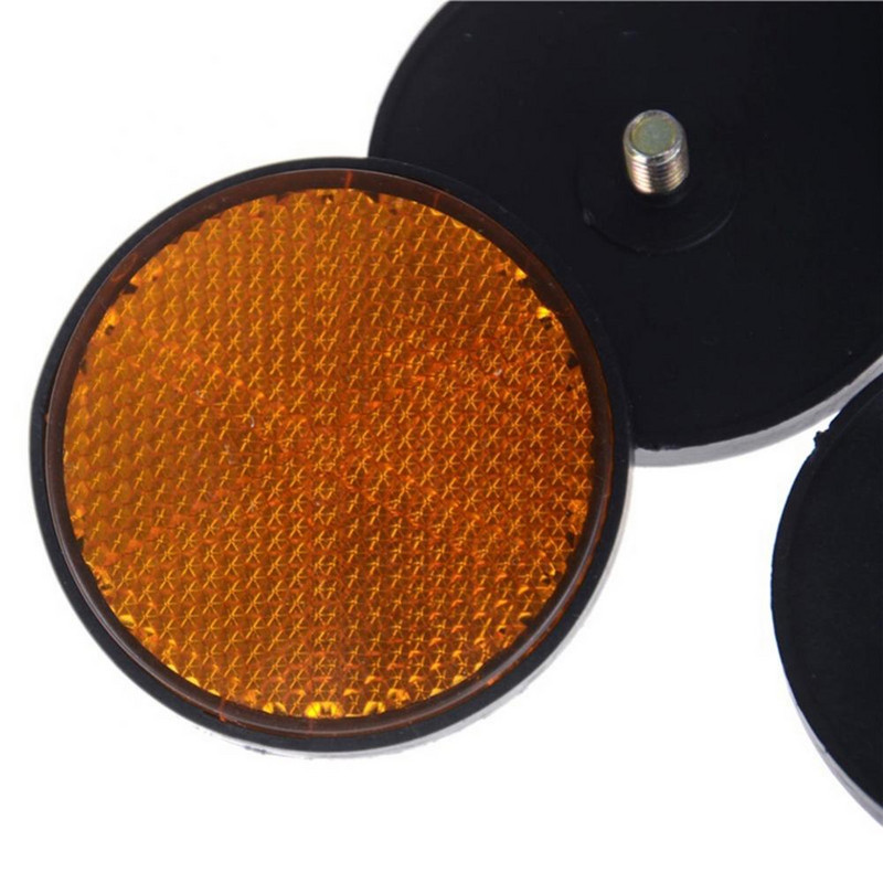 2 τμχ αντανακλαστικές λωρίδες καθολική ορθογώνια στρογγυλή μοτοσυκλέτα αυτοκινήτου ποδήλατο τροχόσπιτο φορτηγό βίδα σε ανακλαστήρα ασφαλείας για μοτοσικλέτα αυτοκινήτου