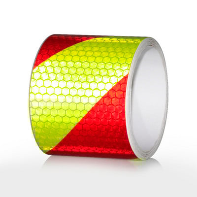 Αυτοκόλλητα ταινίας προειδοποίησης αυτοκινήτου 5cm*5m Αυτοκόλλητα ανακλαστήρας φωτός Προστατευτικά αυτοκόλλητα ανακλαστικό φιλμ Αξεσουάρ ταινίας σήμανσης αυτοκινήτου