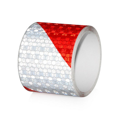 Αυτοκόλλητα ταινίας προειδοποίησης αυτοκινήτου 5cm*5m Αυτοκόλλητα ανακλαστήρας φωτός Προστατευτικά αυτοκόλλητα ανακλαστικό φιλμ Αξεσουάρ ταινίας σήμανσης αυτοκινήτου