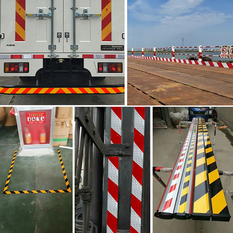 5 cm*5 m-es autóra figyelmeztető csík matricák Automatikus fényvisszaverő védőmatricák Fényvisszaverő fólia Autós biztonsági jelölőszalag Tartozékok