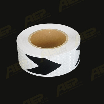 3m*5cm automobilska strelica rešetkasta reflektirajuća traka ukrasne trake Sigurnosna oznaka upozorenja Reflektirajuće naljepnice za vanjske dodatke automobila