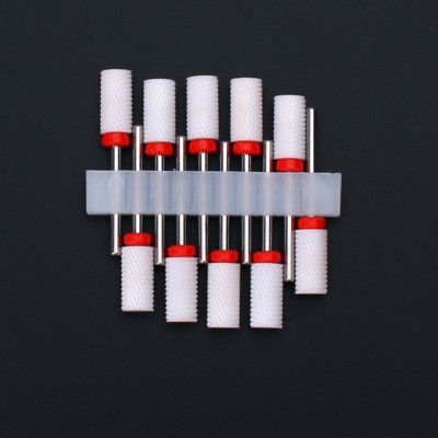 10 vnt Keraminių nagų grąžtų rinkinys Frezavimo pjaustytuvas elektriniam manikiūro antgaliui Flame Kukurūzų dildės pedikiūro mašinos poliravimo aksesuarai