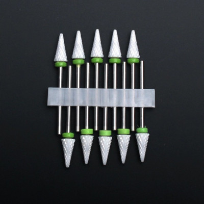 10 vnt Keraminių nagų grąžtų rinkinys Frezavimo pjaustytuvas elektriniam manikiūro antgaliui Flame Kukurūzų dildės pedikiūro mašinos poliravimo aksesuarai