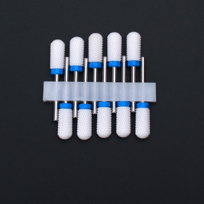 10 vnt Keraminių nagų grąžtų rinkinys Frezavimo pjaustytuvas elektriniam manikiūro antgaliui Flame Kukurūzų dildės pedikiūro mašinos poliravimo aksesuarai