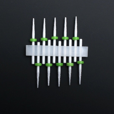 10 vnt Keraminių nagų grąžtų rinkinys Frezavimo pjaustytuvas elektriniam manikiūro antgaliui Flame Kukurūzų dildės pedikiūro mašinos poliravimo aksesuarai