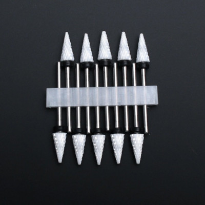 10 vnt Keraminių nagų grąžtų rinkinys Frezavimo pjaustytuvas elektriniam manikiūro antgaliui Flame Kukurūzų dildės pedikiūro mašinos poliravimo aksesuarai