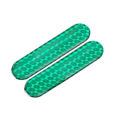 2бр. Кола Мотоциклет Светлоотразителен стикер Знак Предупреждение Светлоотразителна лента Ленти Червено Зелено Жълто Синьо Нощна лампа Алармен знак Стикери