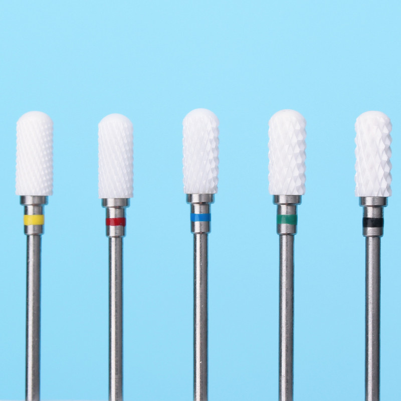 Keraminė nagų gręžimo freza manikiūrui, pedikiūrui, manikiūro gelinio lakavimo aparatai.