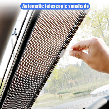 Πτυσσόμενα σκίαστρα πλαϊνών παραθύρων αυτοκινήτου 40*60cm /40*125cm Auto Sun Shade Visor Roller Protection Window Film Rear sunshade