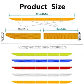 Стикер за автомобилен рефлектор Аксесоари за екстериор на автомобила Предупреждение за безопасност на автомобила Светлоотразителна лента Рефлекторна предупредителна лента Стикери Стикери Декор на автомобила