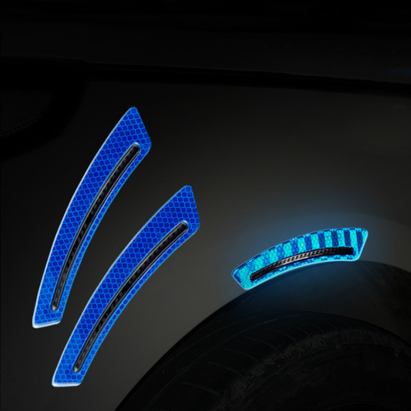 2vnt/komplektas Auto Wheel antakius atspindintis lipdukas Atšvaito juostelė Saugos įspėjamoji juosta, apsauganti nuo susidūrimo Įspėjimas tamsoje visiems automobiliams