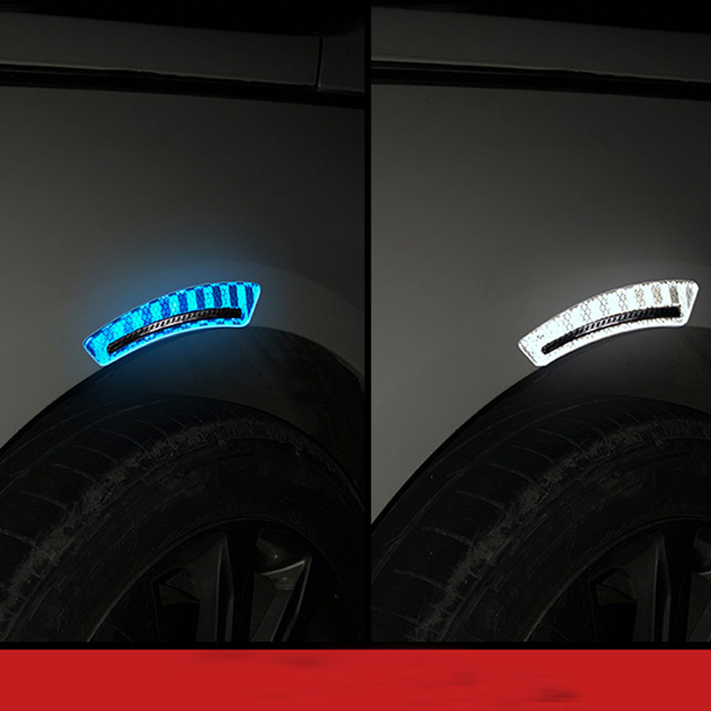 2vnt/komplektas Auto Wheel antakius atspindintis lipdukas Atšvaito juostelė Saugos įspėjamoji juosta, apsauganti nuo susidūrimo Įspėjimas tamsoje visiems automobiliams